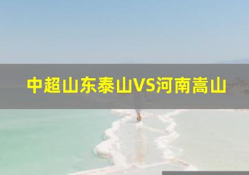 中超山东泰山VS河南嵩山