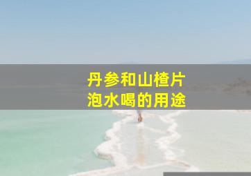 丹参和山楂片泡水喝的用途