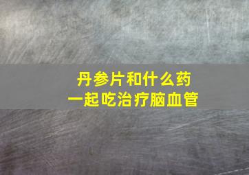 丹参片和什么药一起吃治疗脑血管