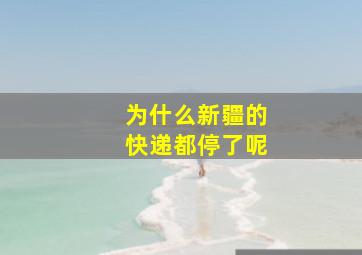 为什么新疆的快递都停了呢