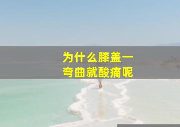 为什么膝盖一弯曲就酸痛呢