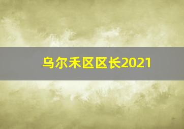 乌尔禾区区长2021