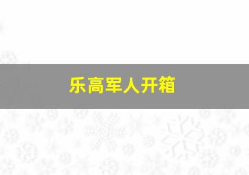 乐高军人开箱