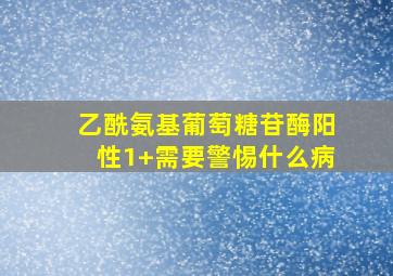 乙酰氨基葡萄糖苷酶阳性1+需要警惕什么病