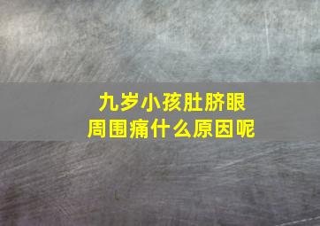 九岁小孩肚脐眼周围痛什么原因呢