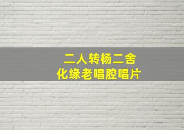 二人转杨二舍化缘老唱腔唱片