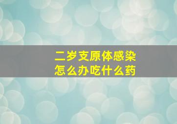 二岁支原体感染怎么办吃什么药