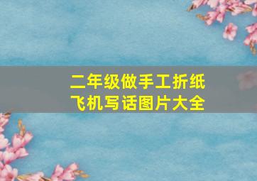 二年级做手工折纸飞机写话图片大全