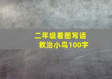 二年级看图写话救治小鸟100字