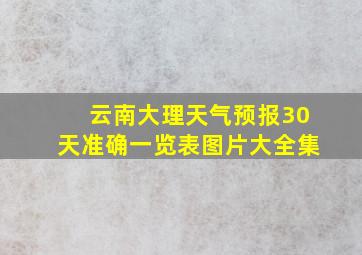 云南大理天气预报30天准确一览表图片大全集