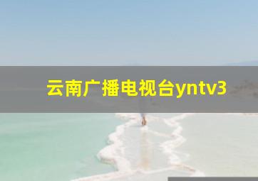 云南广播电视台yntv3