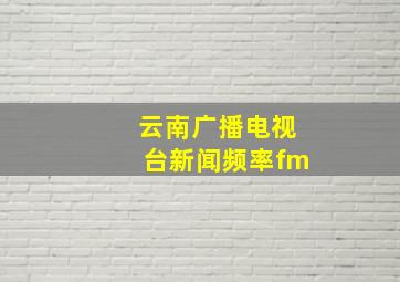 云南广播电视台新闻频率fm