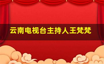 云南电视台主持人王梵梵