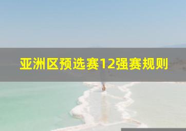 亚洲区预选赛12强赛规则