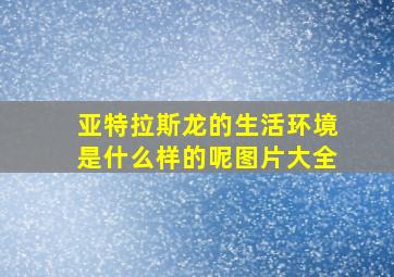 亚特拉斯龙的生活环境是什么样的呢图片大全