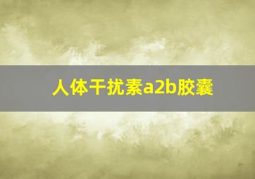 人体干扰素a2b胶囊