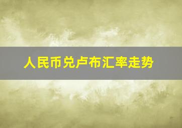 人民币兑卢布汇率走势