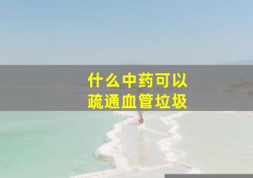 什么中药可以疏通血管垃圾