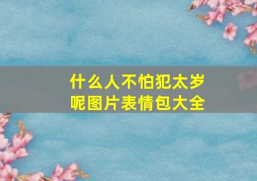 什么人不怕犯太岁呢图片表情包大全