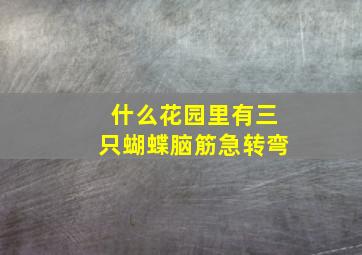 什么花园里有三只蝴蝶脑筋急转弯