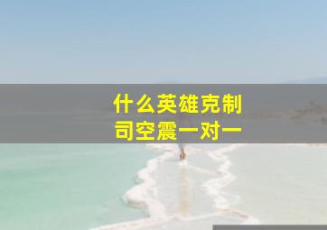 什么英雄克制司空震一对一