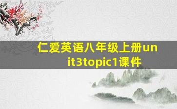 仁爱英语八年级上册unit3topic1课件