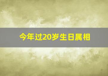 今年过20岁生日属相