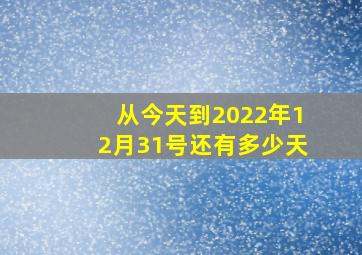 从今天到2022年12月31号还有多少天