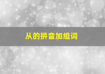 从的拼音加组词