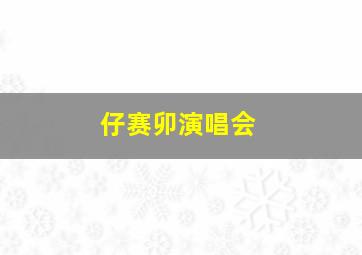 仔赛卯演唱会