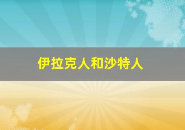 伊拉克人和沙特人