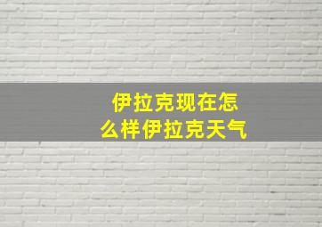 伊拉克现在怎么样伊拉克天气