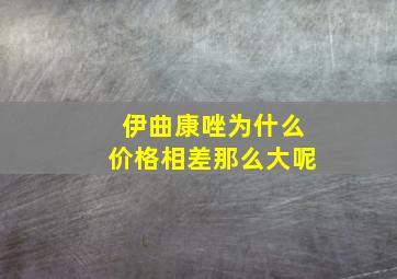 伊曲康唑为什么价格相差那么大呢