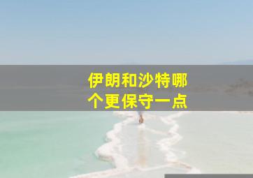 伊朗和沙特哪个更保守一点