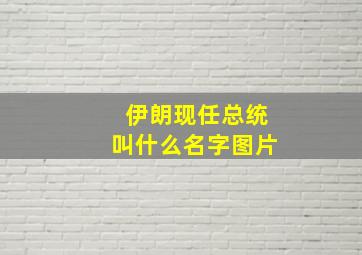 伊朗现任总统叫什么名字图片