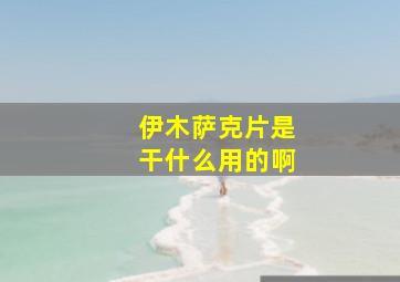 伊木萨克片是干什么用的啊