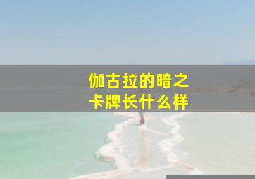 伽古拉的暗之卡牌长什么样