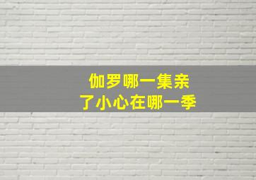 伽罗哪一集亲了小心在哪一季