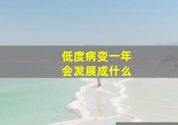 低度病变一年会发展成什么