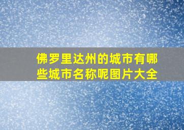 佛罗里达州的城市有哪些城市名称呢图片大全