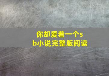 你却爱着一个sb小说完整版阅读