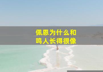 佩恩为什么和鸣人长得很像