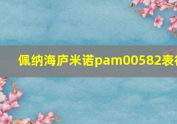 佩纳海庐米诺pam00582表径