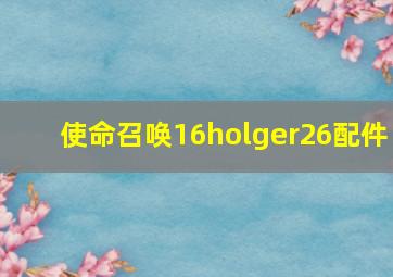 使命召唤16holger26配件