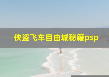 侠盗飞车自由城秘籍psp