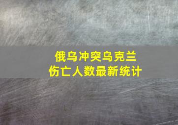 俄乌冲突乌克兰伤亡人数最新统计