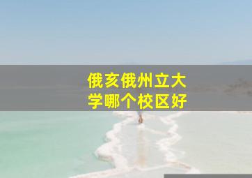 俄亥俄州立大学哪个校区好