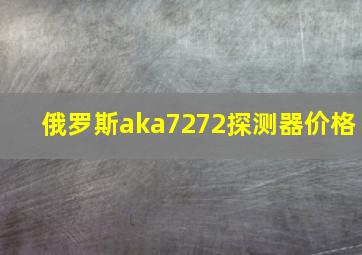 俄罗斯aka7272探测器价格