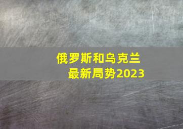 俄罗斯和乌克兰最新局势2023