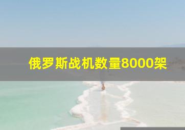 俄罗斯战机数量8000架